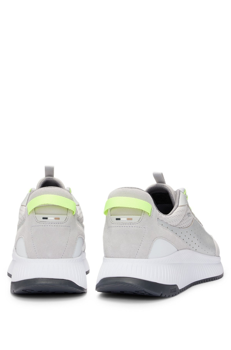 TTNM EVO SUEDE, LEATHER AND MESH TRAINERS WITH RIBBED SOLE 5