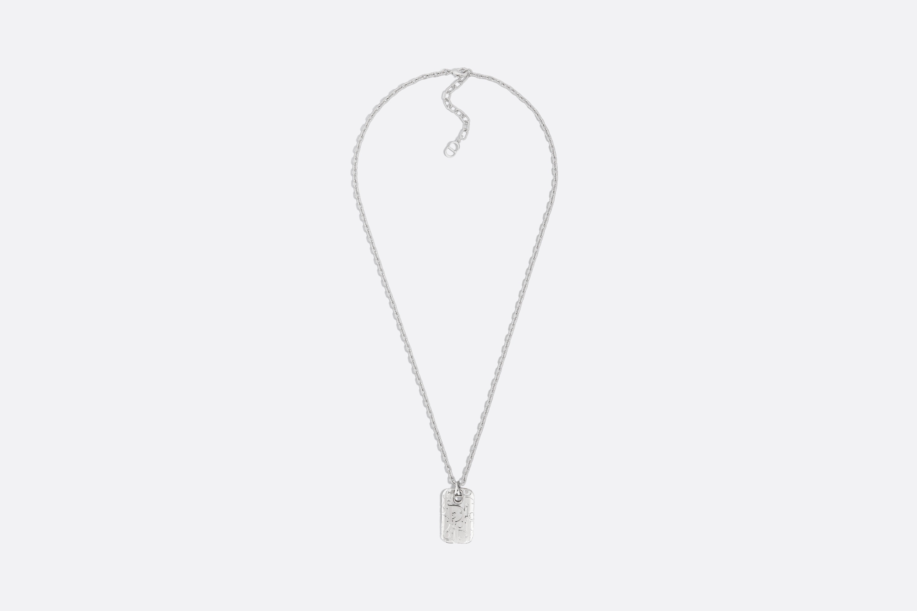 Dior Oblique Plate Pendant Necklace - 1