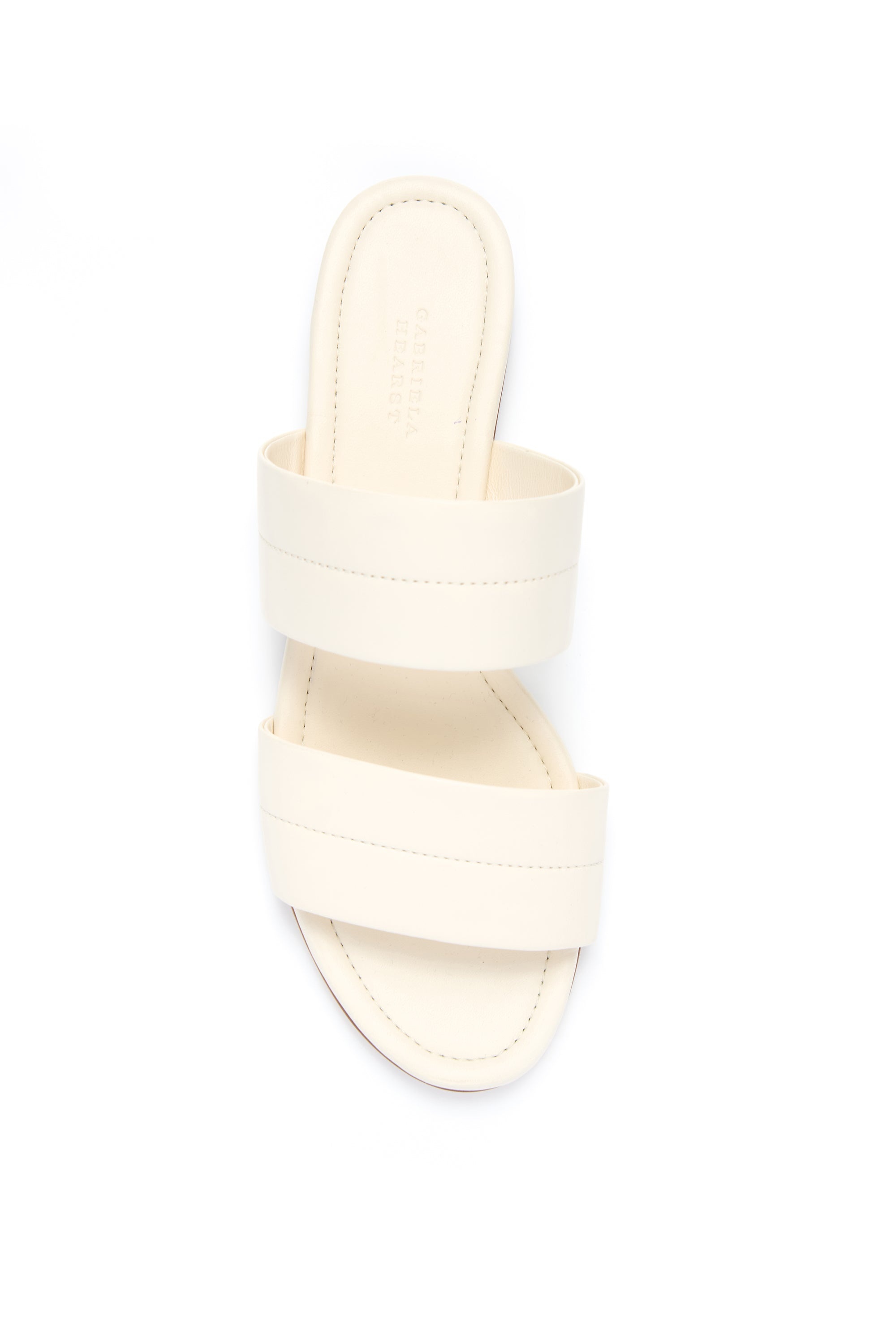 Lora Flat Sandal in Cream Nappa Leather - 4