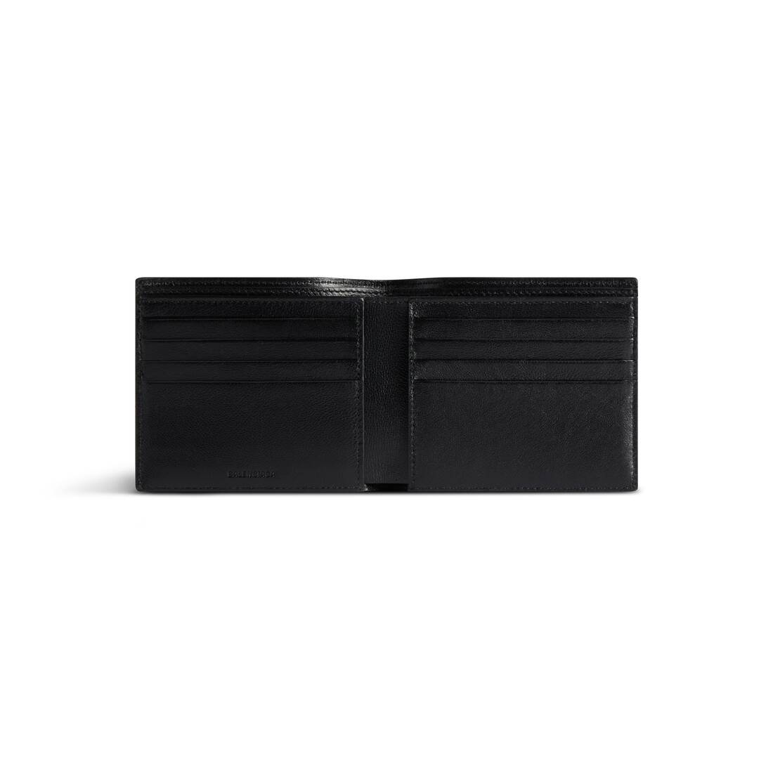 Men's Cash Square Folded Wallet in Black - 3