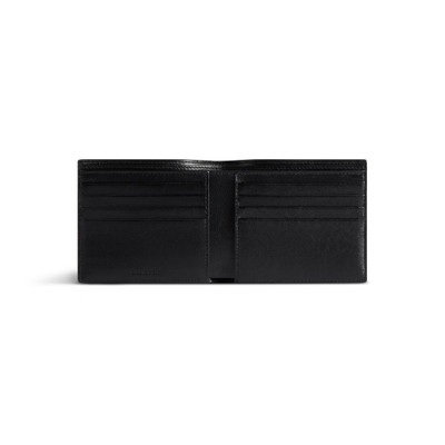 BALENCIAGA Men's Cash Square Folded Wallet in Black outlook