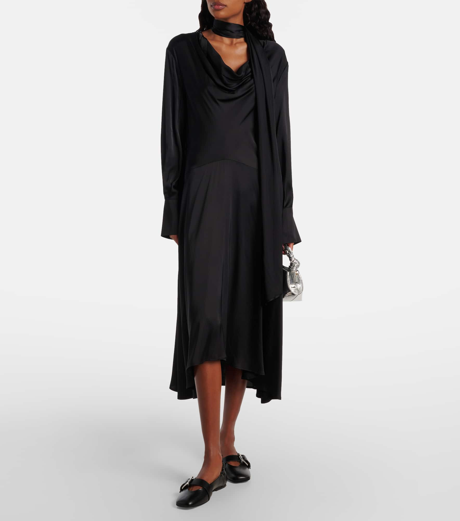 Asymmetric midi dress - 2