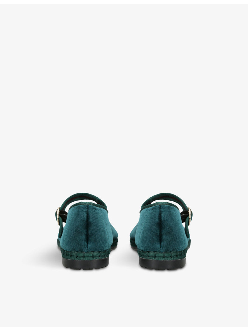 FLABELUS Leonor single-strap cotton Mary Jane flats outlook