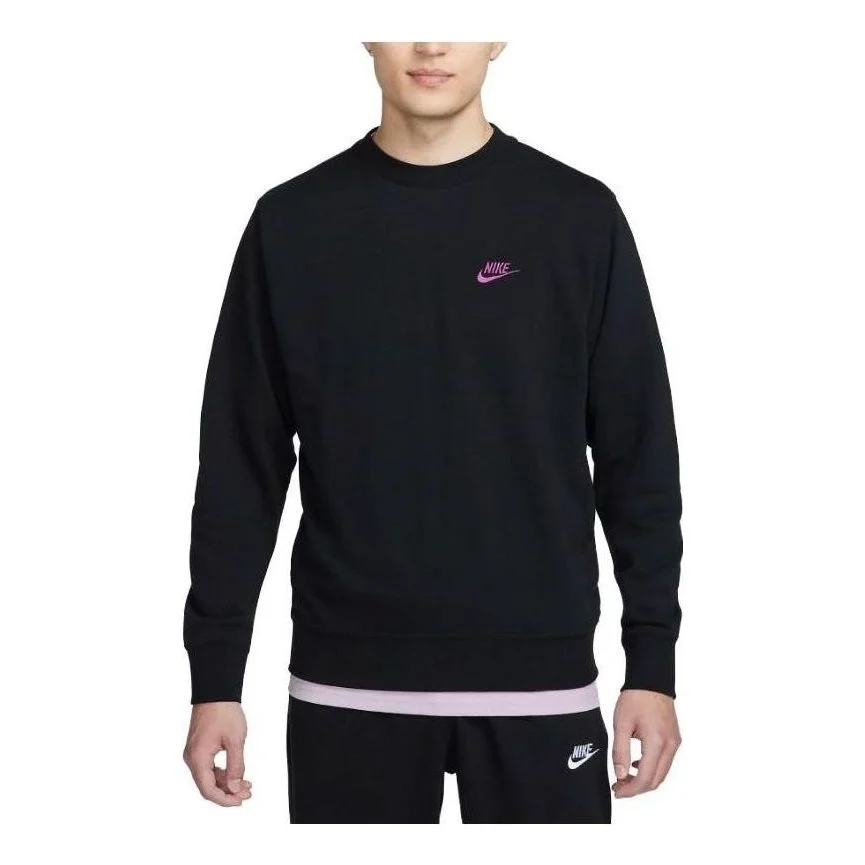 Nike NSW French Terry Crewneck Sweatshirt 'Black' FN8515-010 - 1