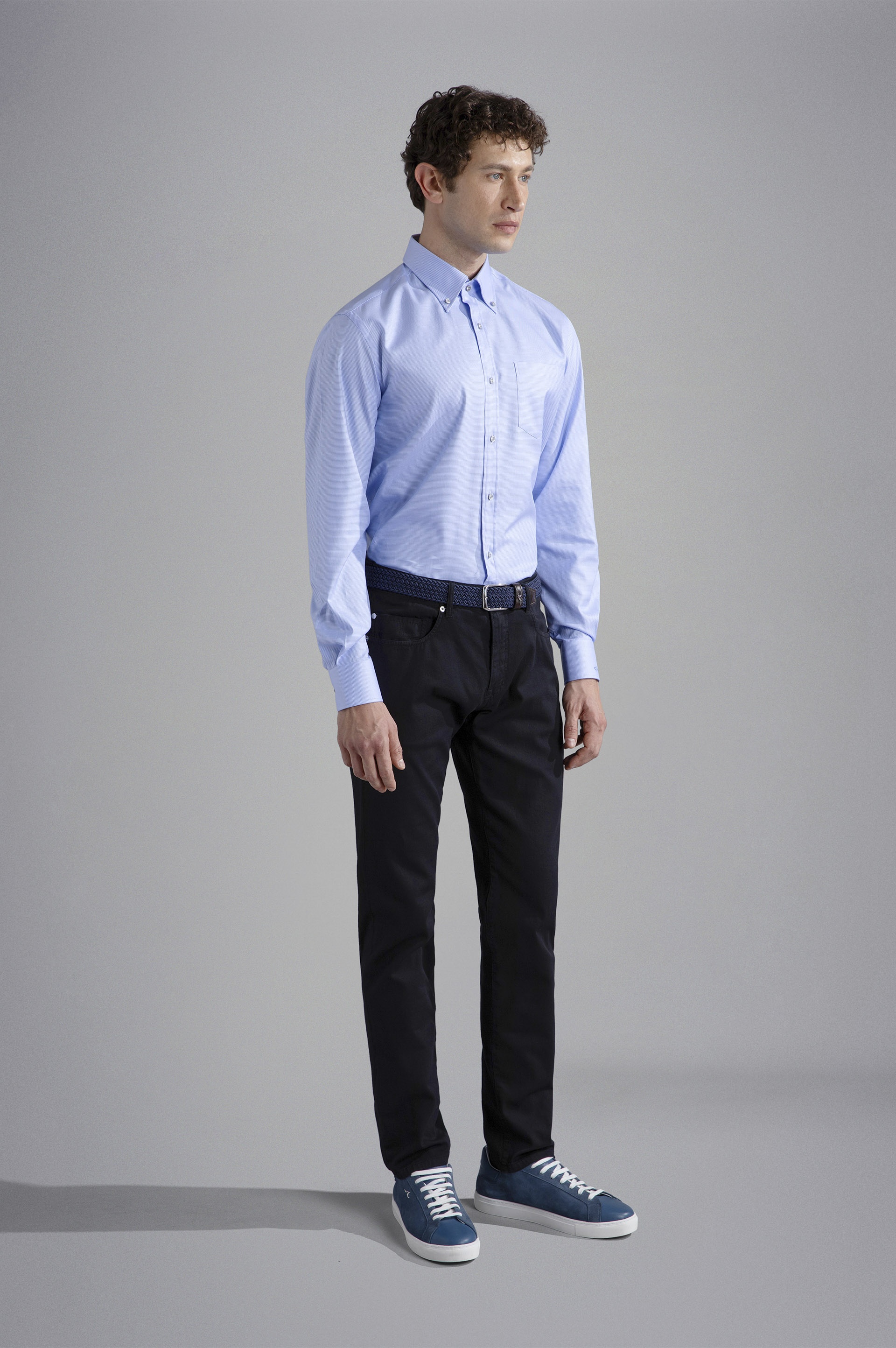 STRETCH COTTON 5 POCKETS TROUSERS - 2
