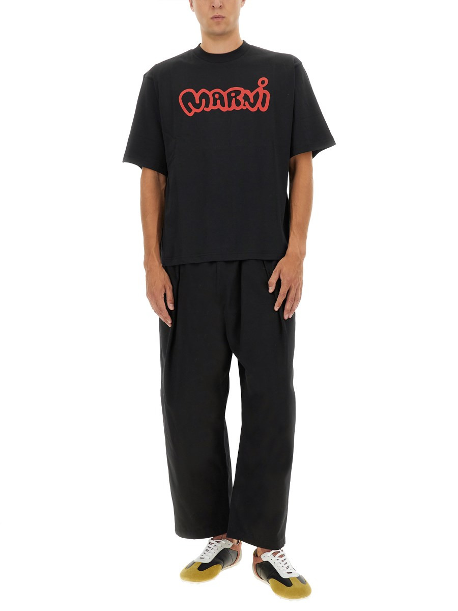 COTTON T-SHIRT WITH LOGO PRINT - 2