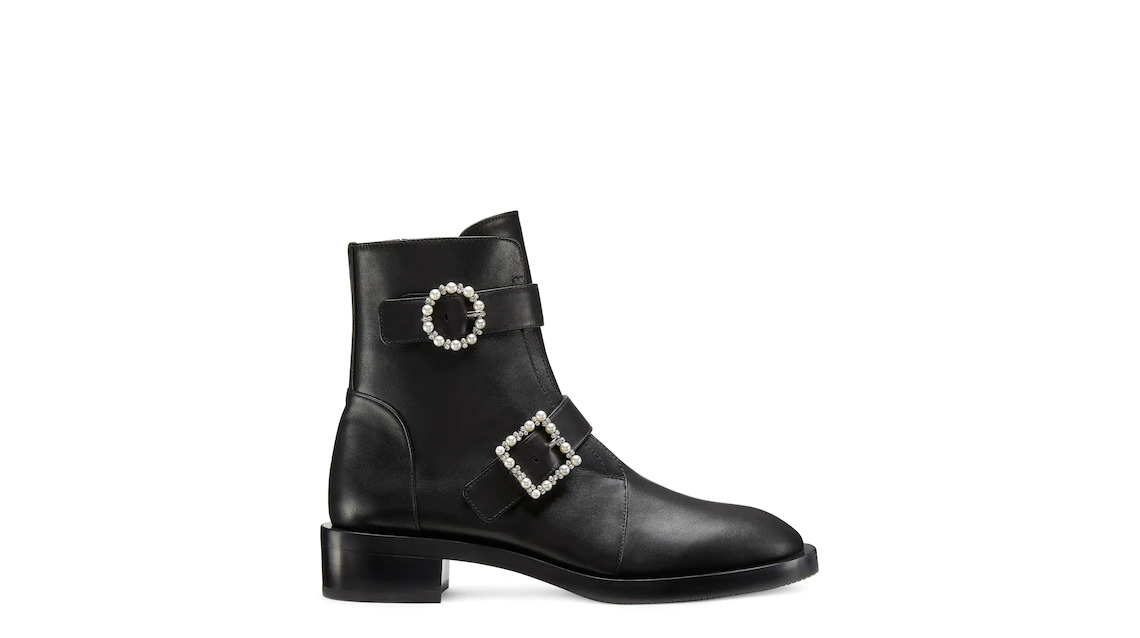 ＊Stuart Weitzman＊ RYDER PEARL GEO BUCKLE BOOTIE Ryder Pearl Geo Buckle Bootie | Stuart Weitzman