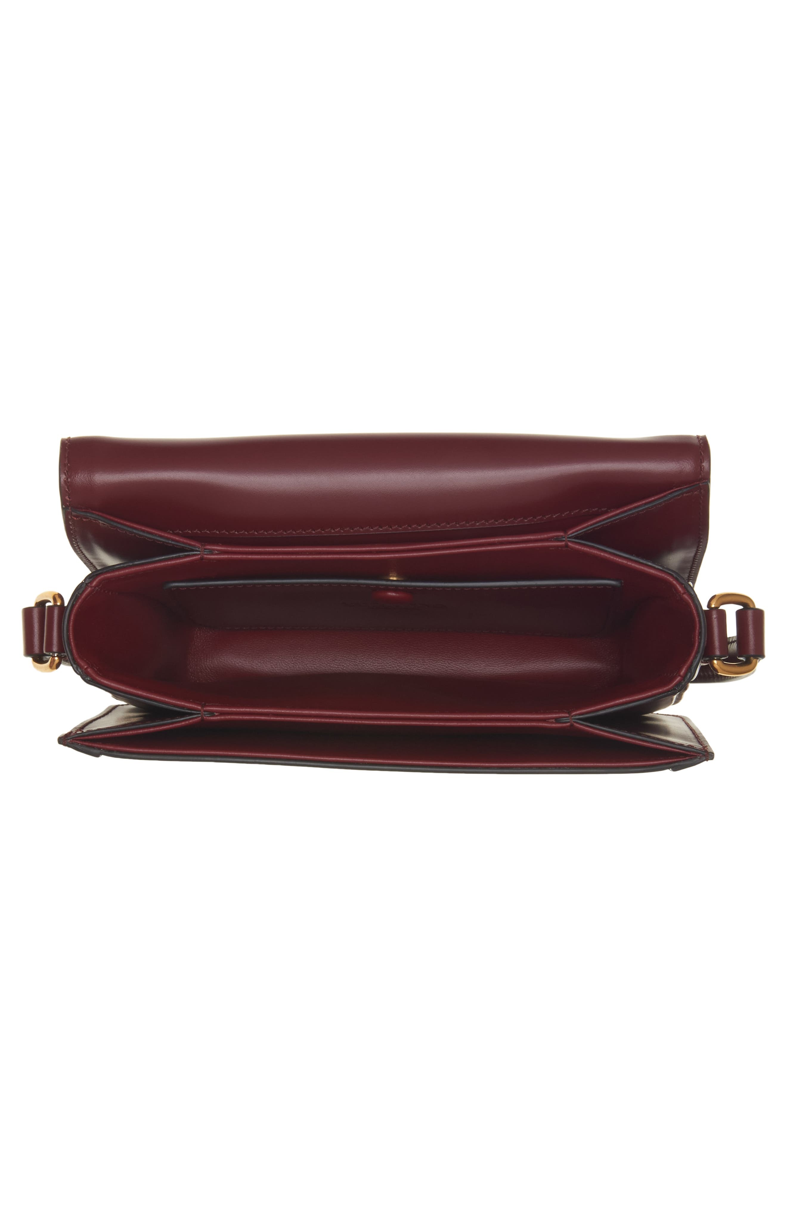 Valentino Garavani Small 9TO5 Leather Shoulder Bag in Brick Ruby at Nordstrom - 4