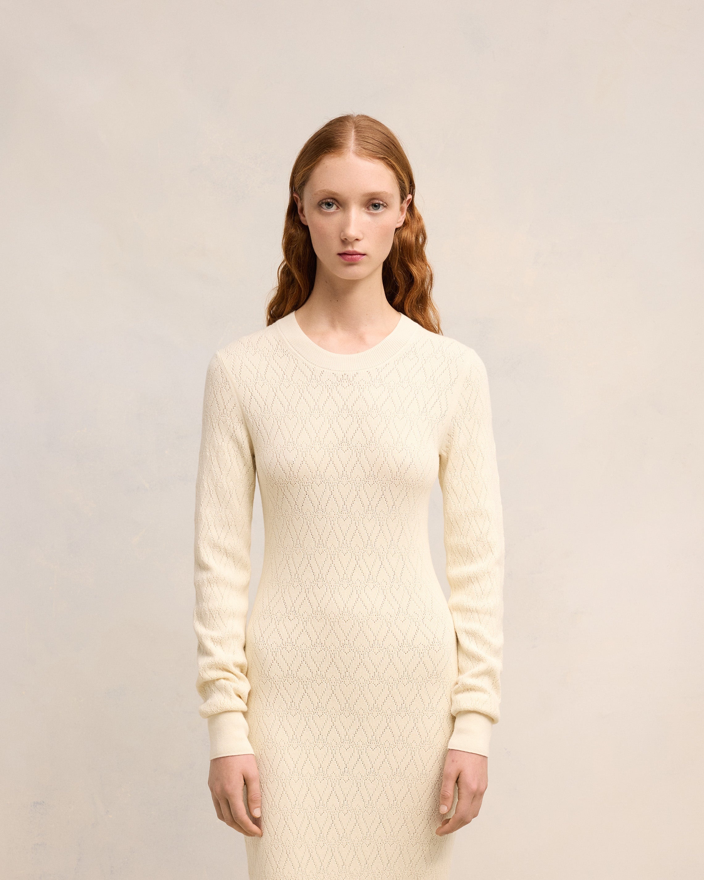 AMI DE COEUR POINTELLE MIDI DRESS - 3