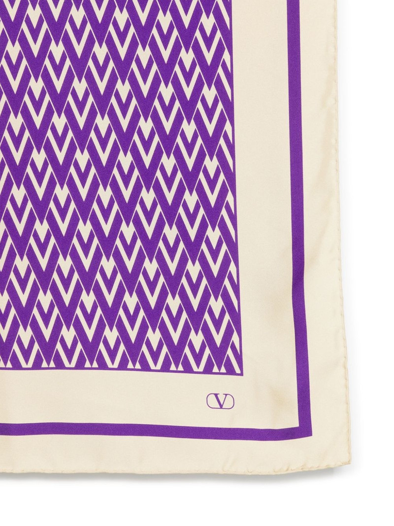 Valentino geometric-patterned scarf outlook