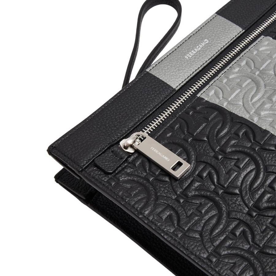 Ferragamo Gancini Embossed Leather Pouch - 3
