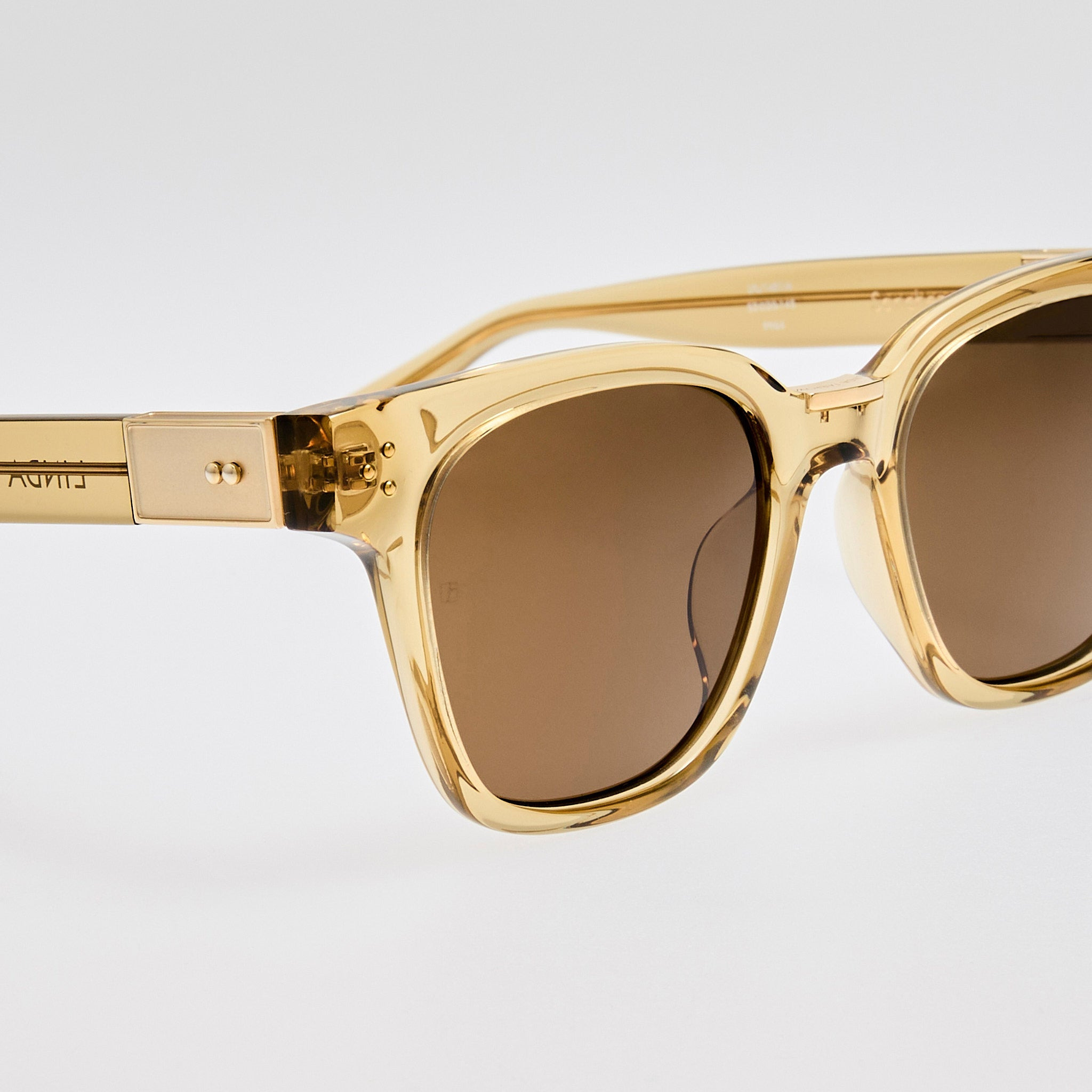 Sanchez Sunglasses in Khaki and Gold - 5