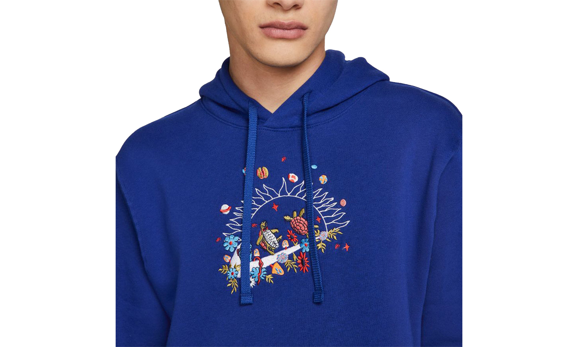 Sportswear Club Fleece Pullover Hoodie Mens Style "Royal Blue" - 2