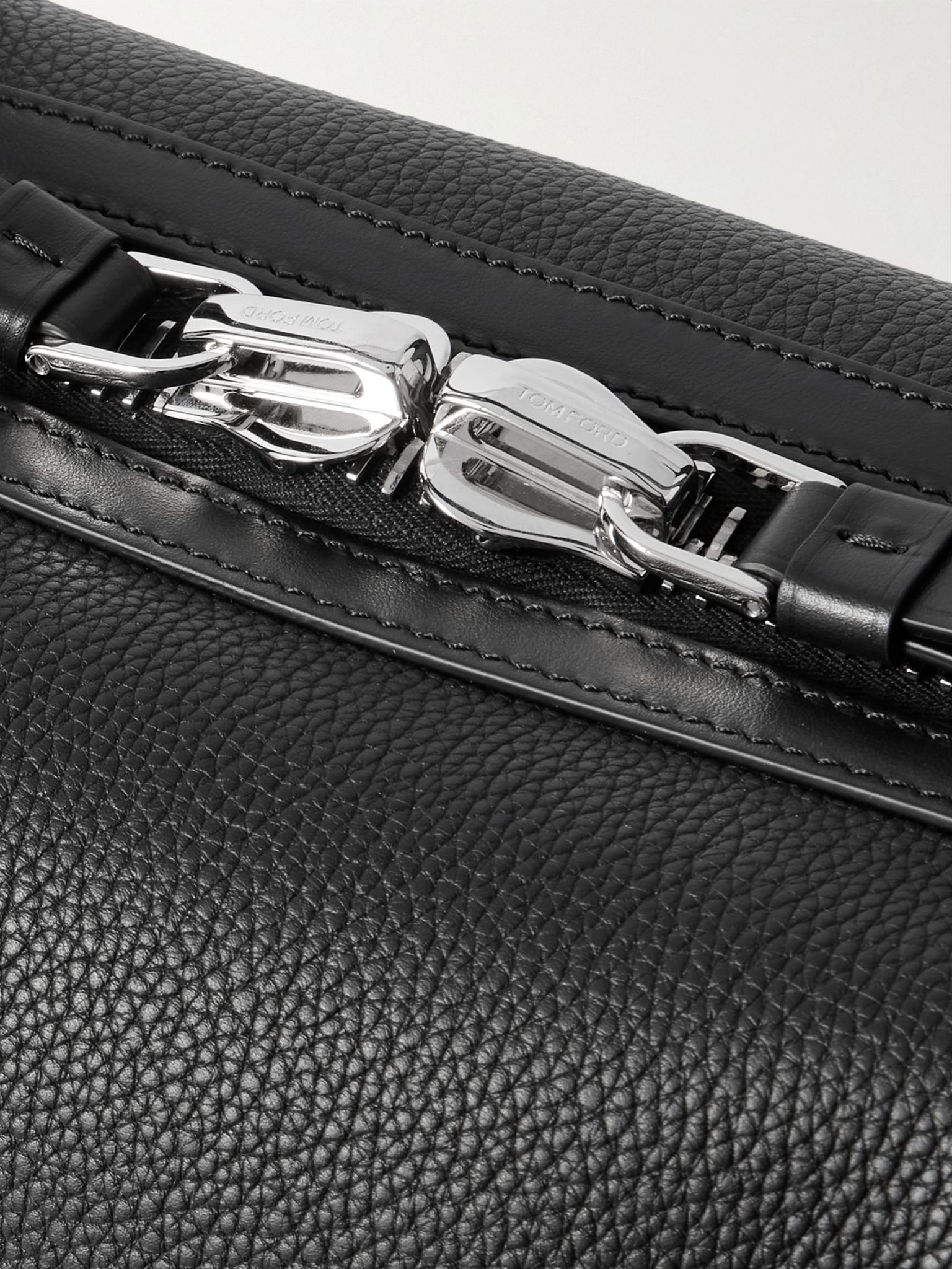 Buckley Full-Grain Leather Weekend Bag Black - 4