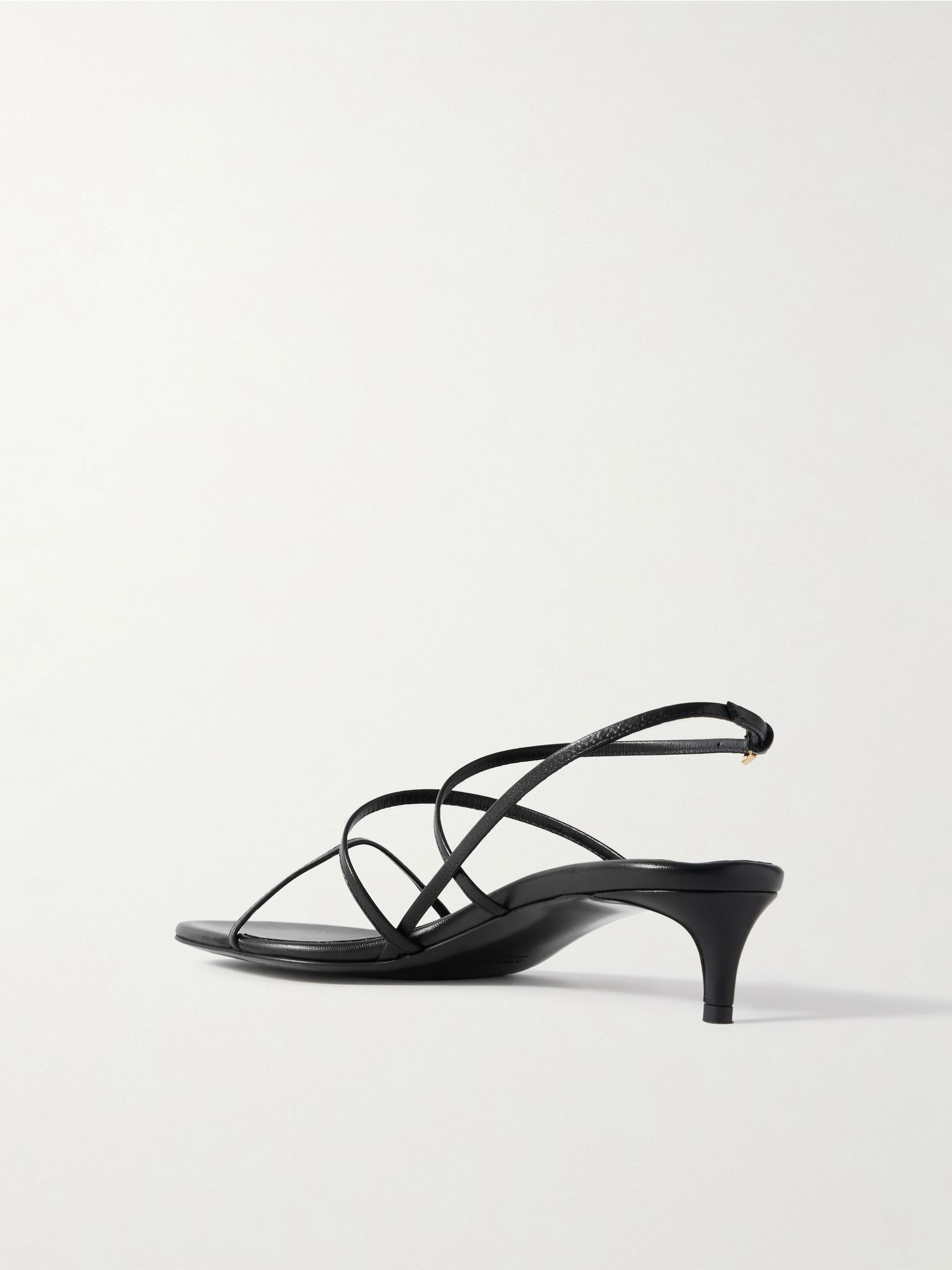 Loop leather sandals Black - 3