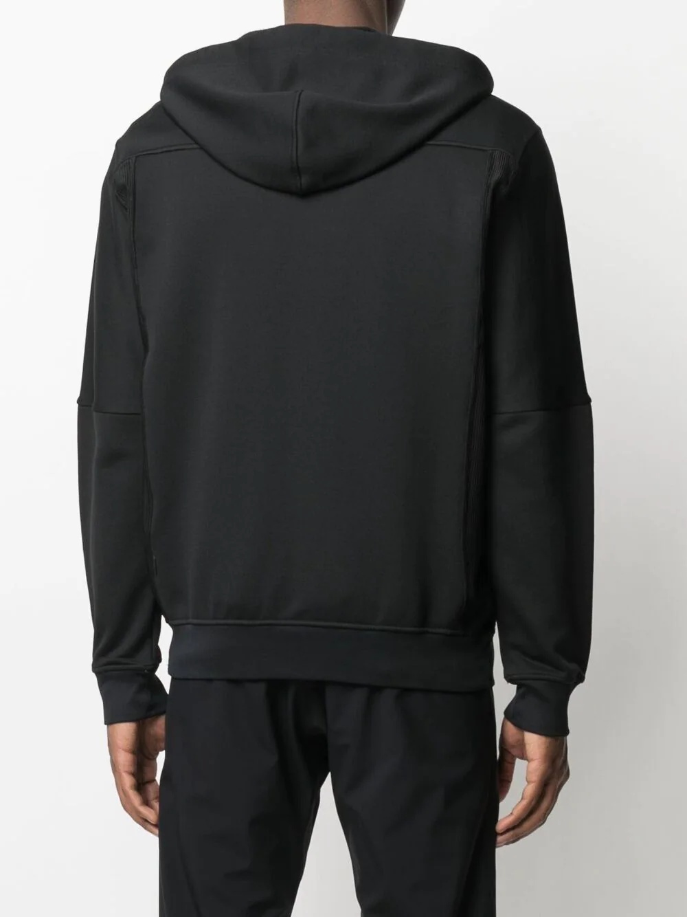 panelled zip-up hoodie - 4