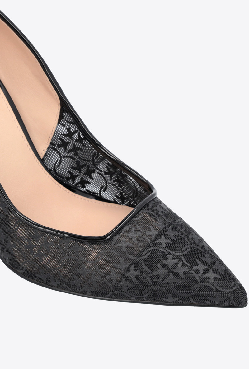 LOVE BIRDS PATENT AND MESH PUMPS 4