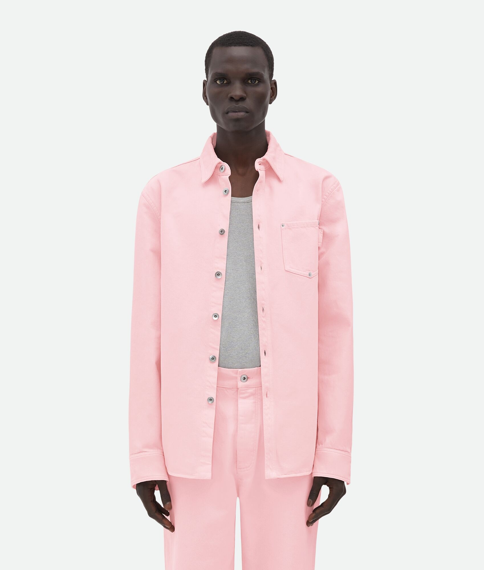 Pink Wash Denim Shirt - 4