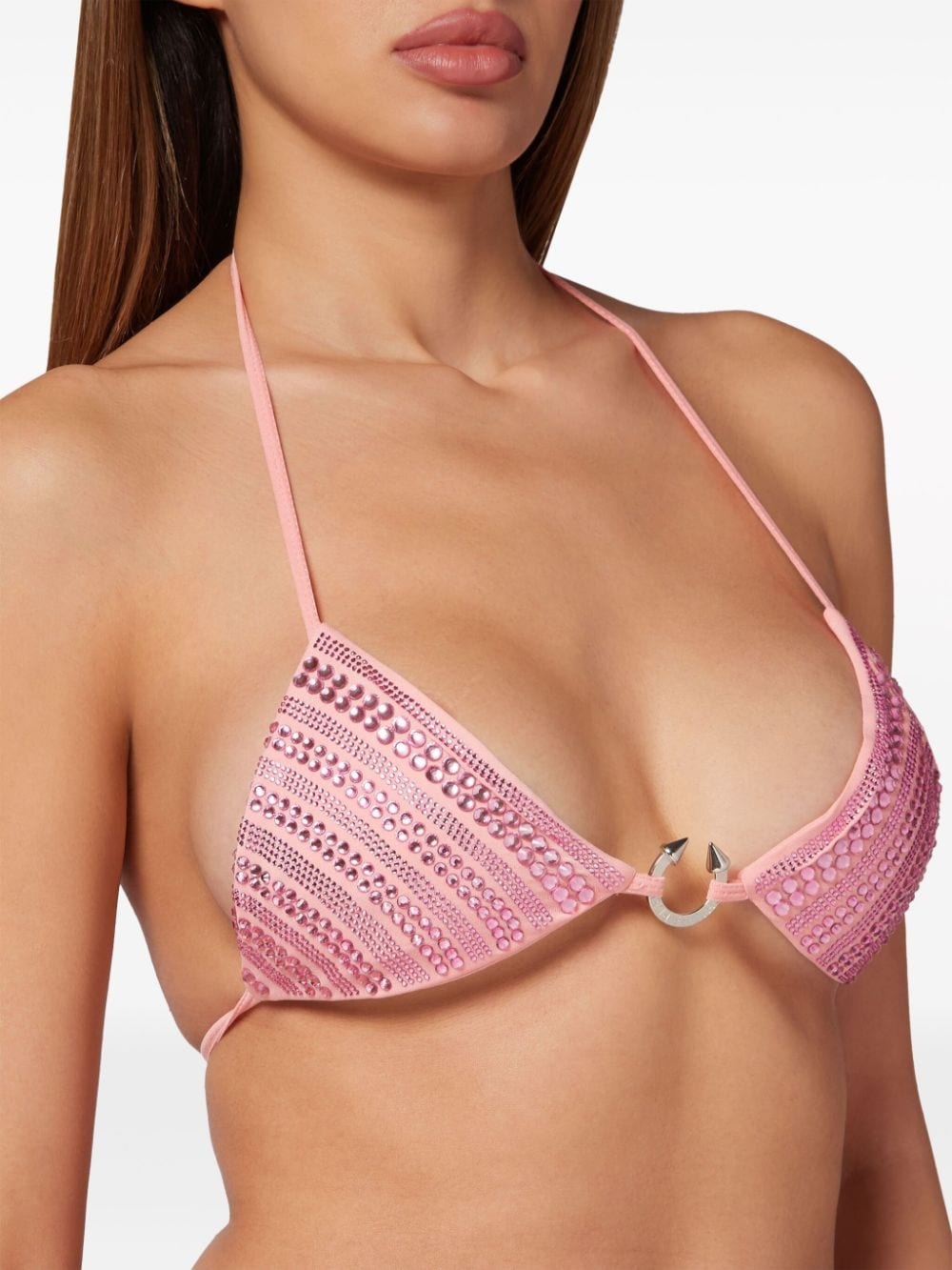 crystal-embellished bikini - 5