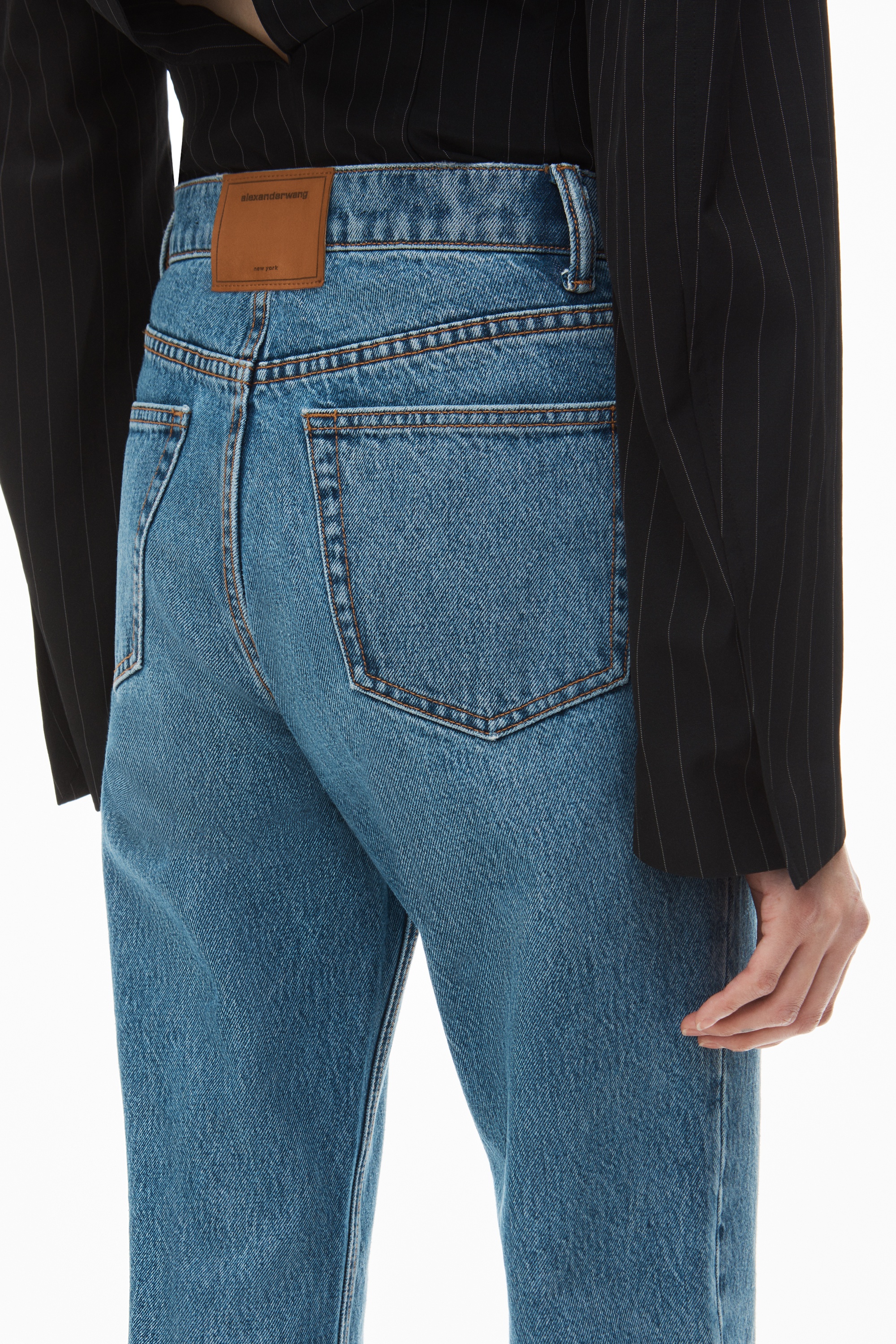 EZ MID-RISE STRAIGHT-LEG JEAN IN DENIM - 5