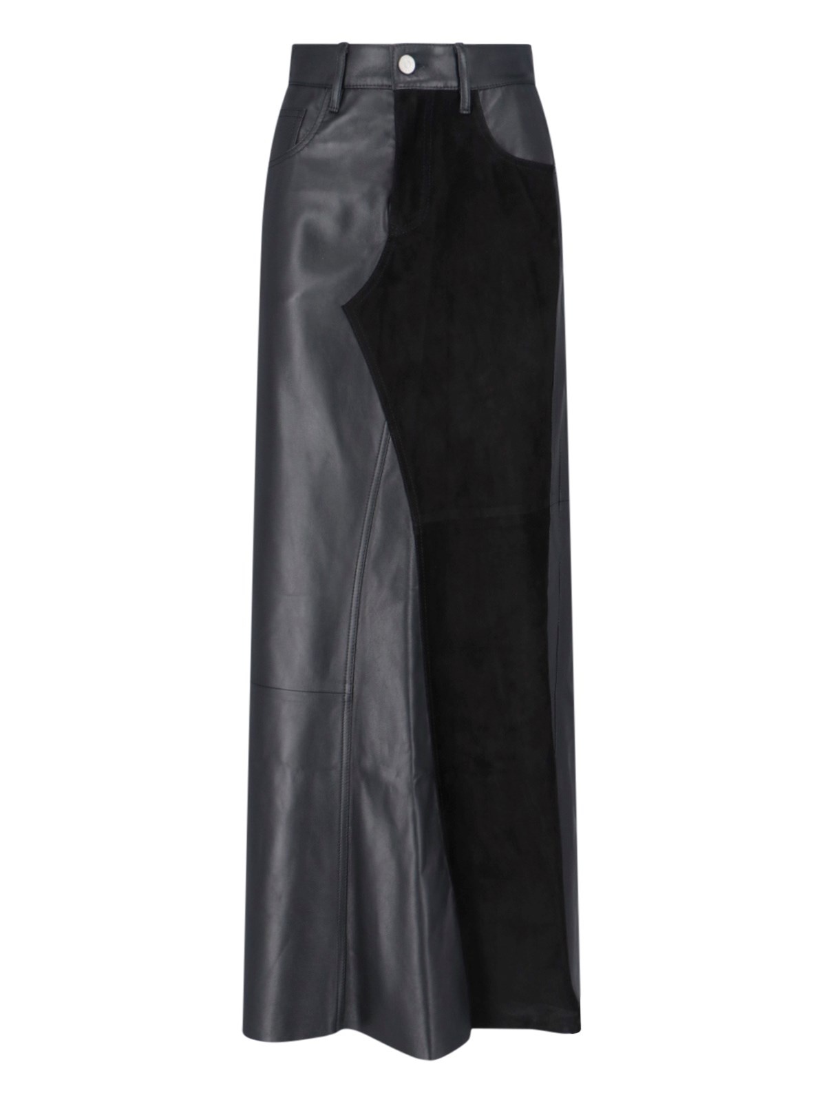 MAXI LEATHER SKIRT - 1