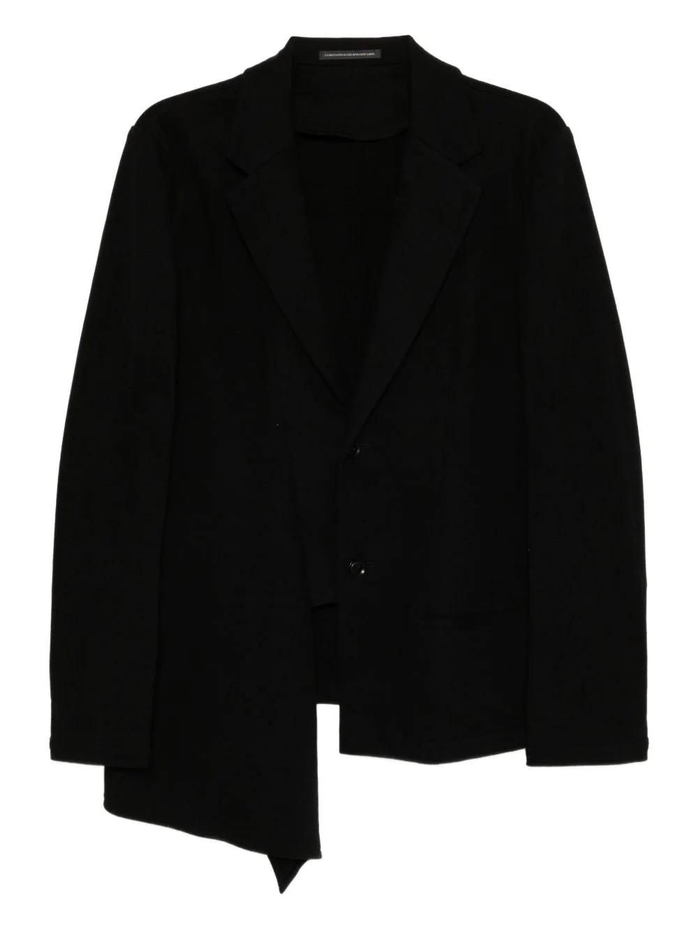 asymmetric-combed blazer - 1