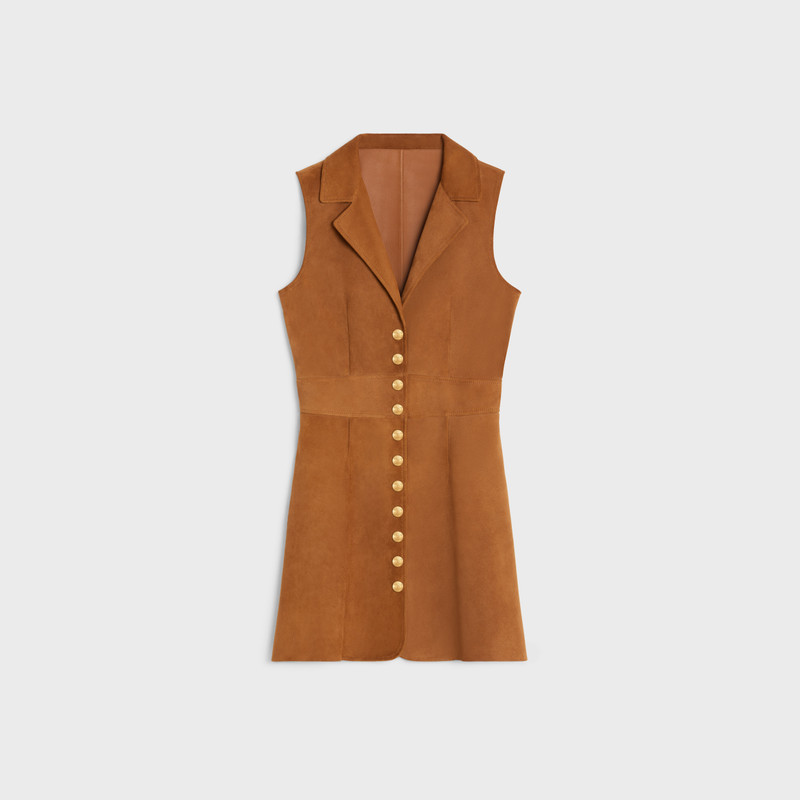mini dress in suede 1