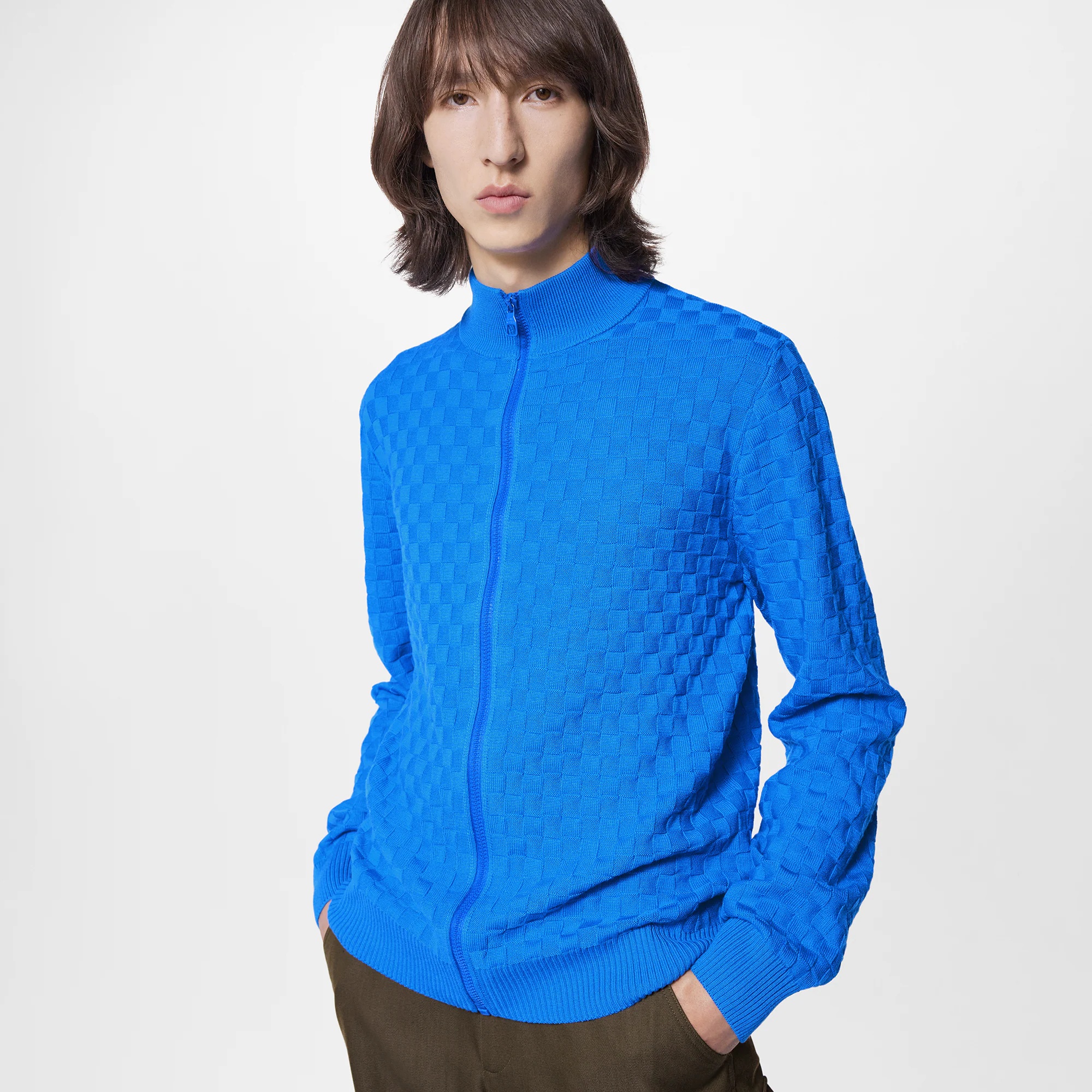 LVSE Damier Signature Zipthrough Cardigan - 5