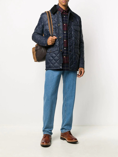 Barbour quilted single-breasted jacket outlook