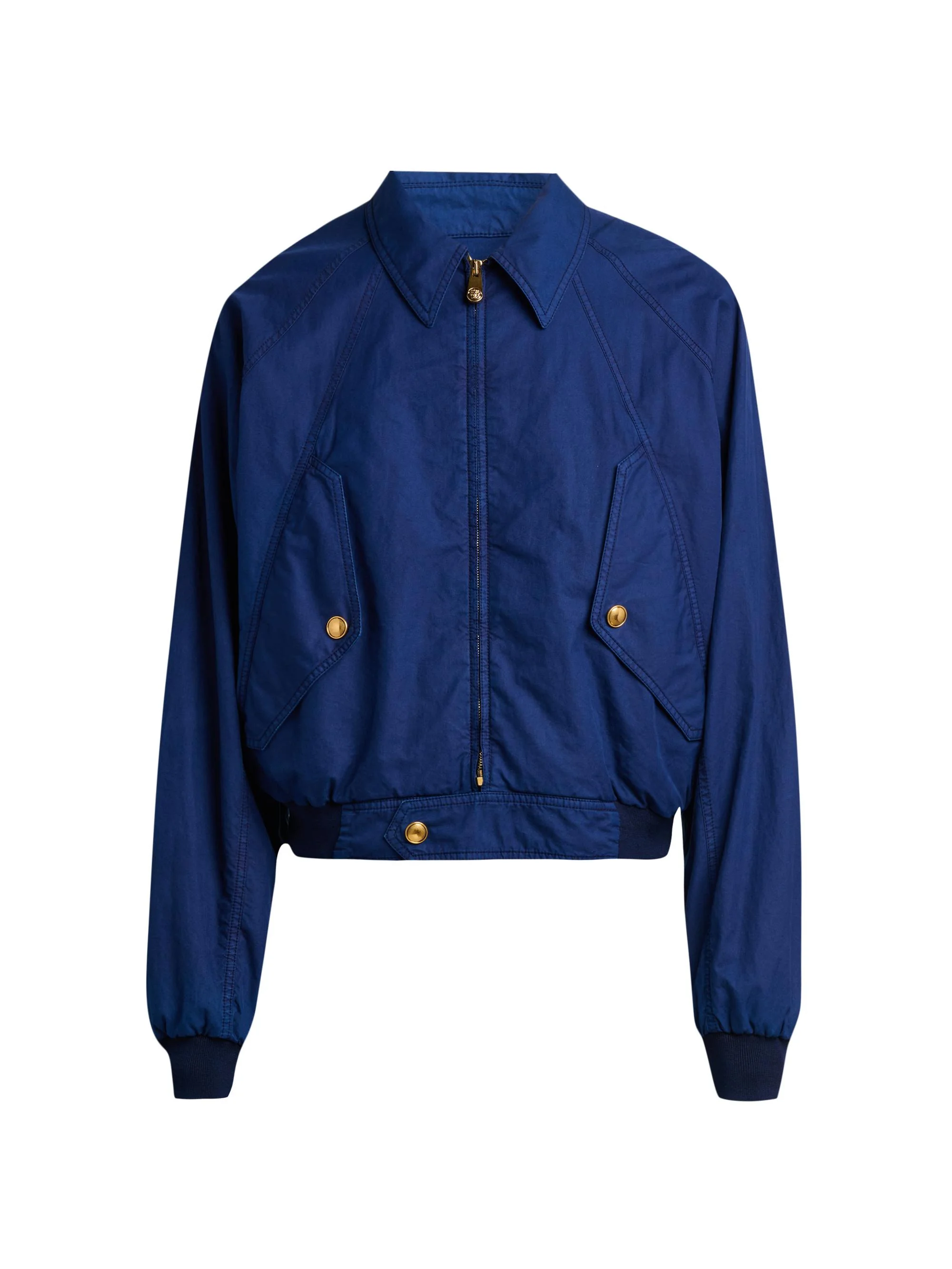 Men's Overdyed Medusa Cotton Gabardine Jacket - Navy Blue - 1