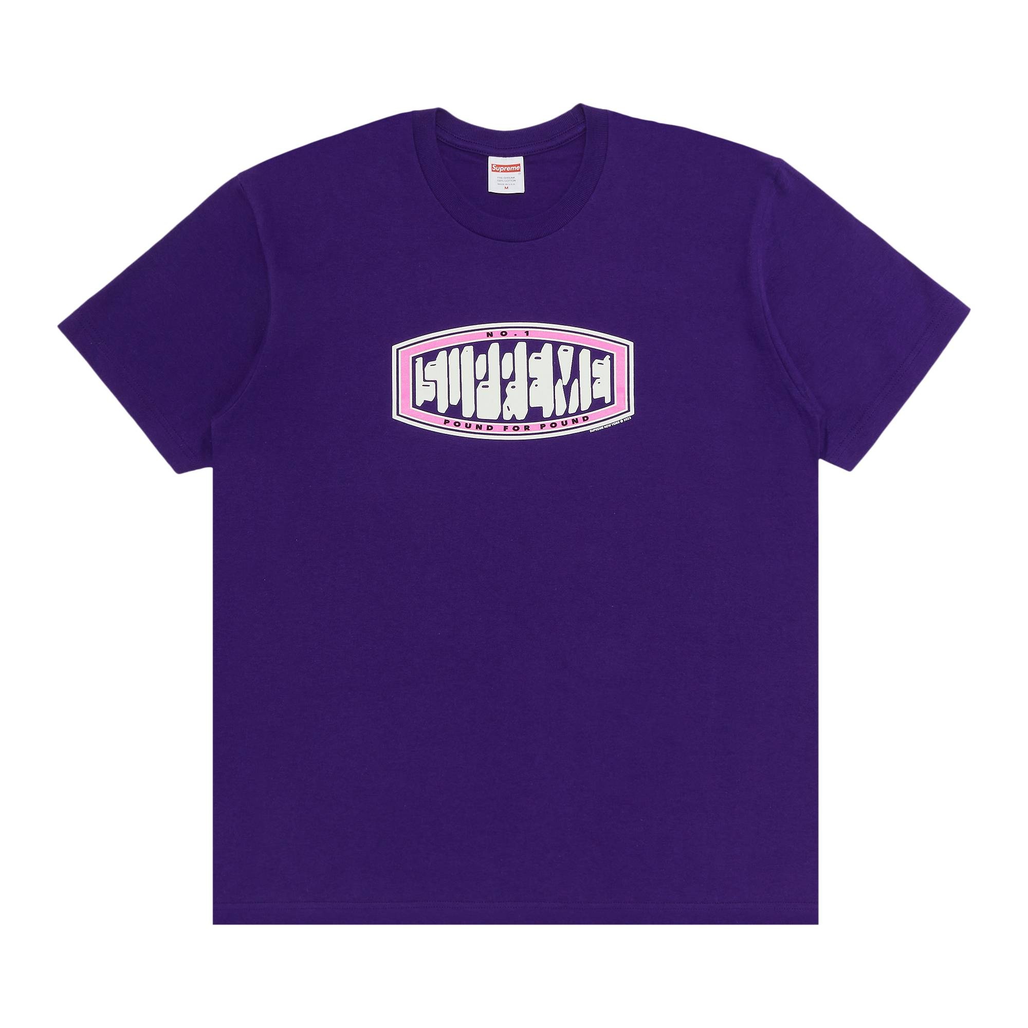 Supreme Supreme Pound Tee 'Purple' | REVERSIBLE