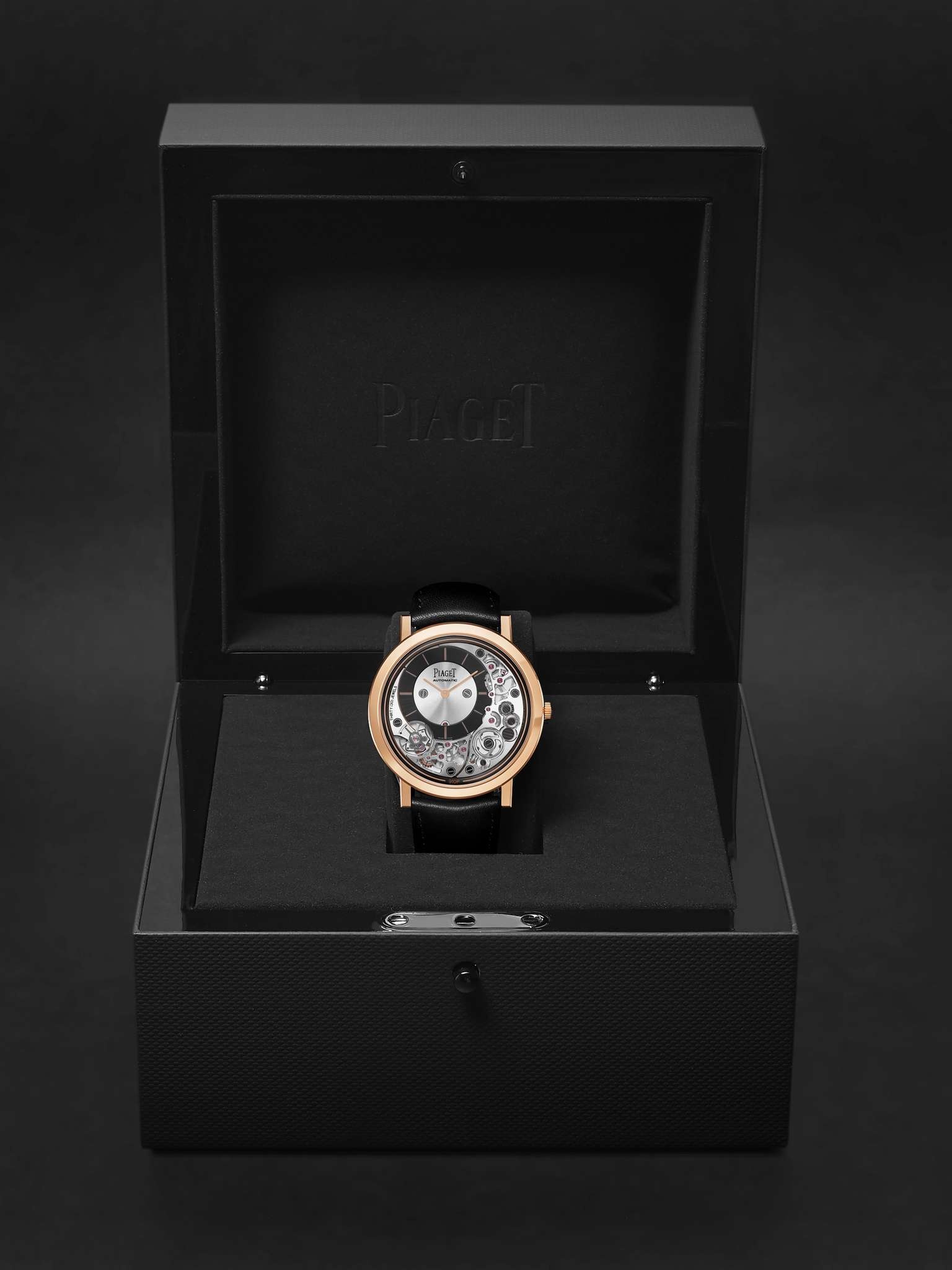 Altiplano Ultimate Automatic 41mm 18-Karat Rose Gold and Leather Watch, Ref. No. G0B43120 - 8