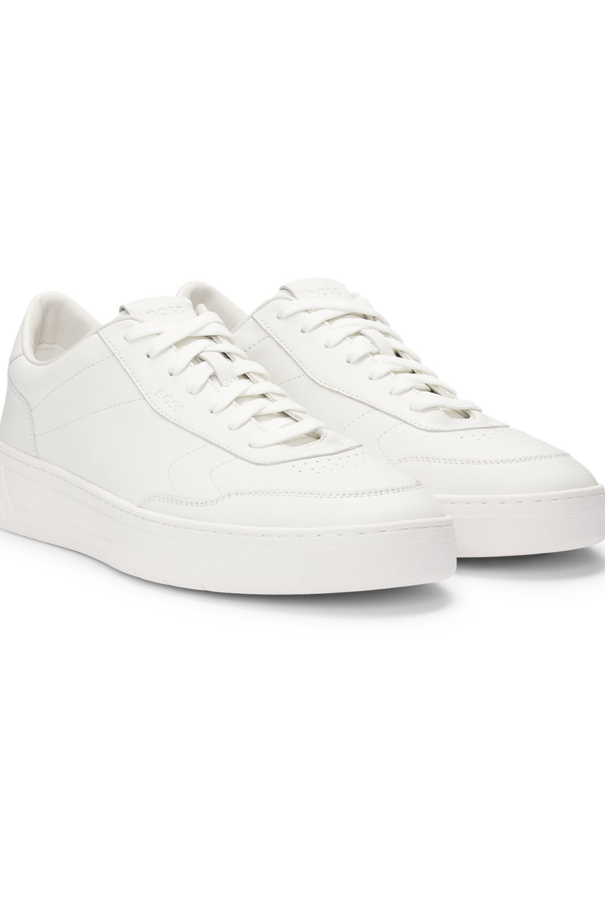 LEATHER TRAINERS WITH RUBBER OUTSOLE - 2
