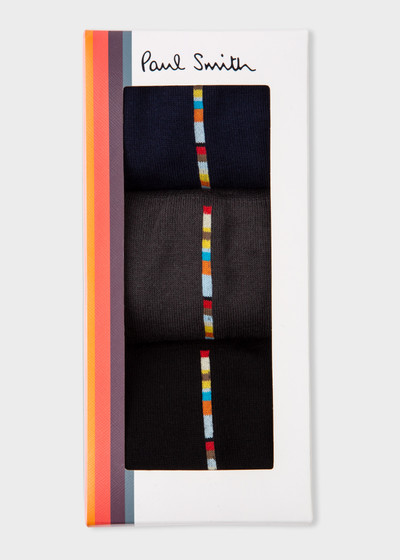 Paul Smith Central 'Signature Stripe' Socks Three Pack outlook