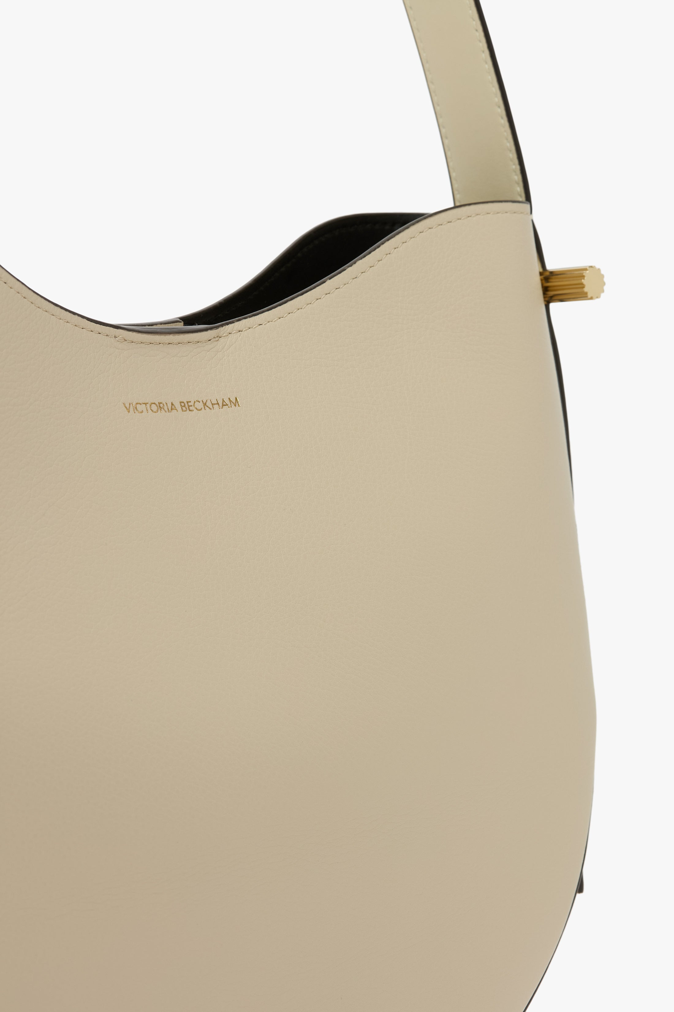 Dia Hobo Bag In Ivory Smooth Leather - 6