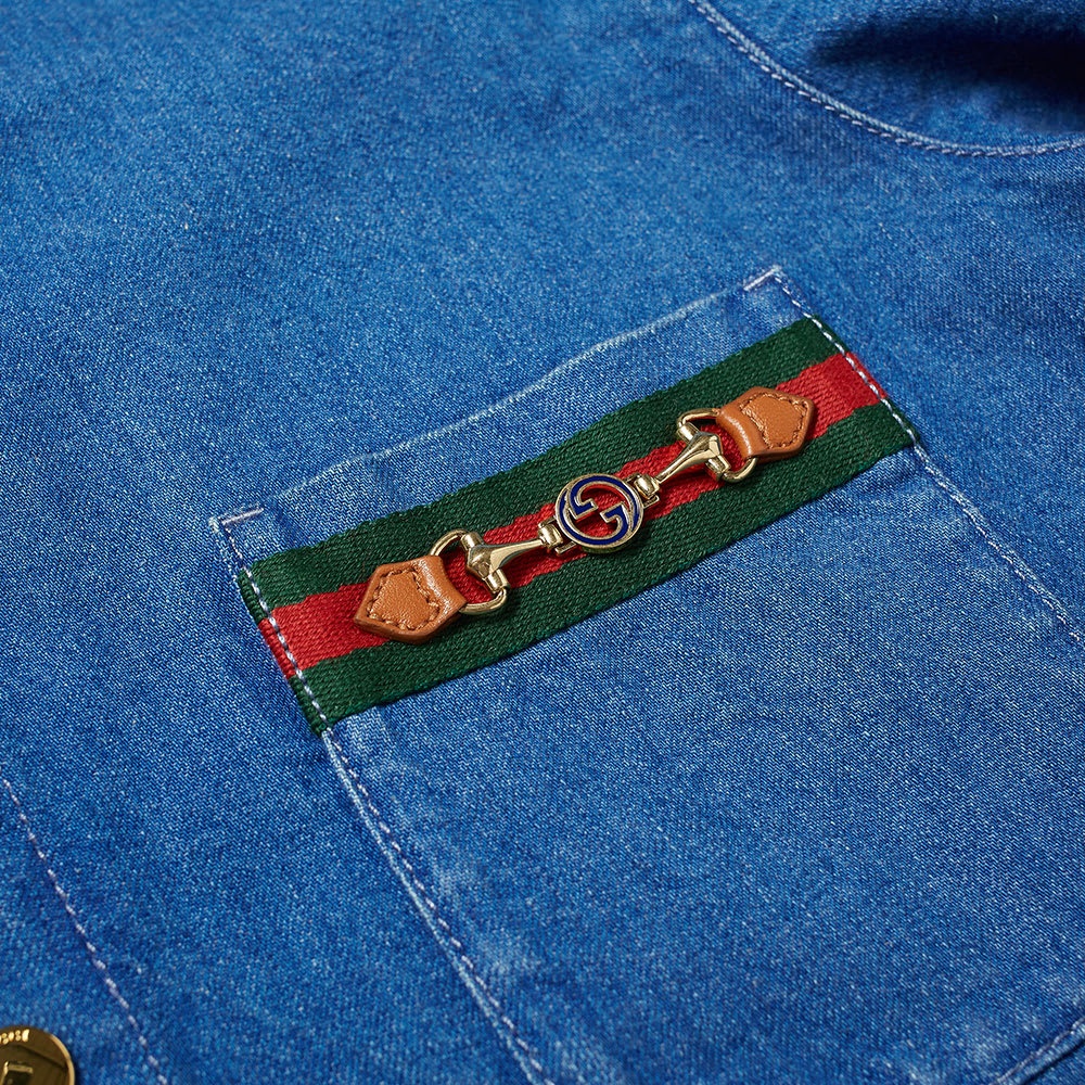 Gucci Horse Bit Denim Overshirt - 3