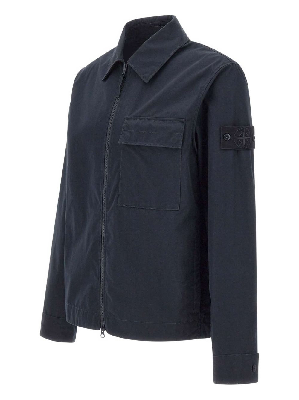two-way zip chest-pocket jacket - 3