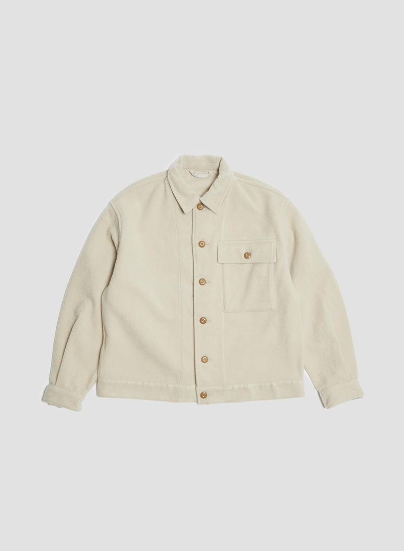 French Work Short Jacket in Ivory 1
