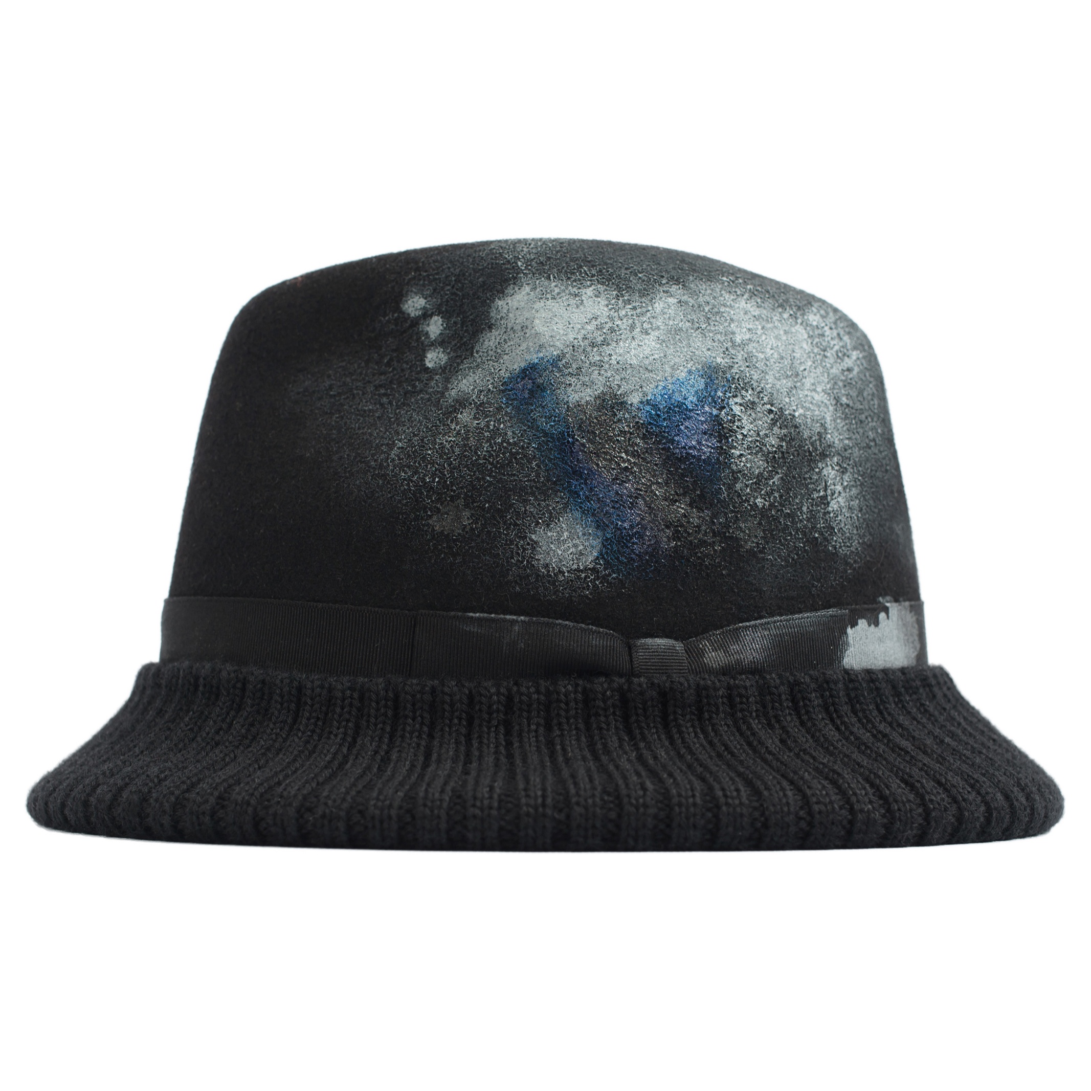 BLACK HAT WITH PAINT MARKS - 2