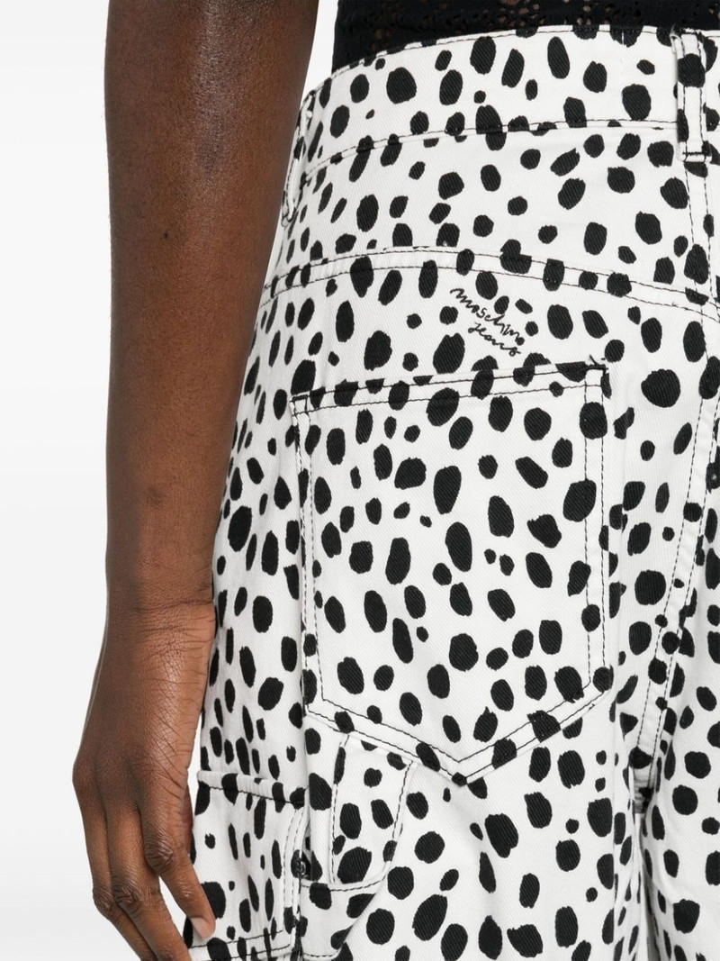 spot-print cargo trousers 5