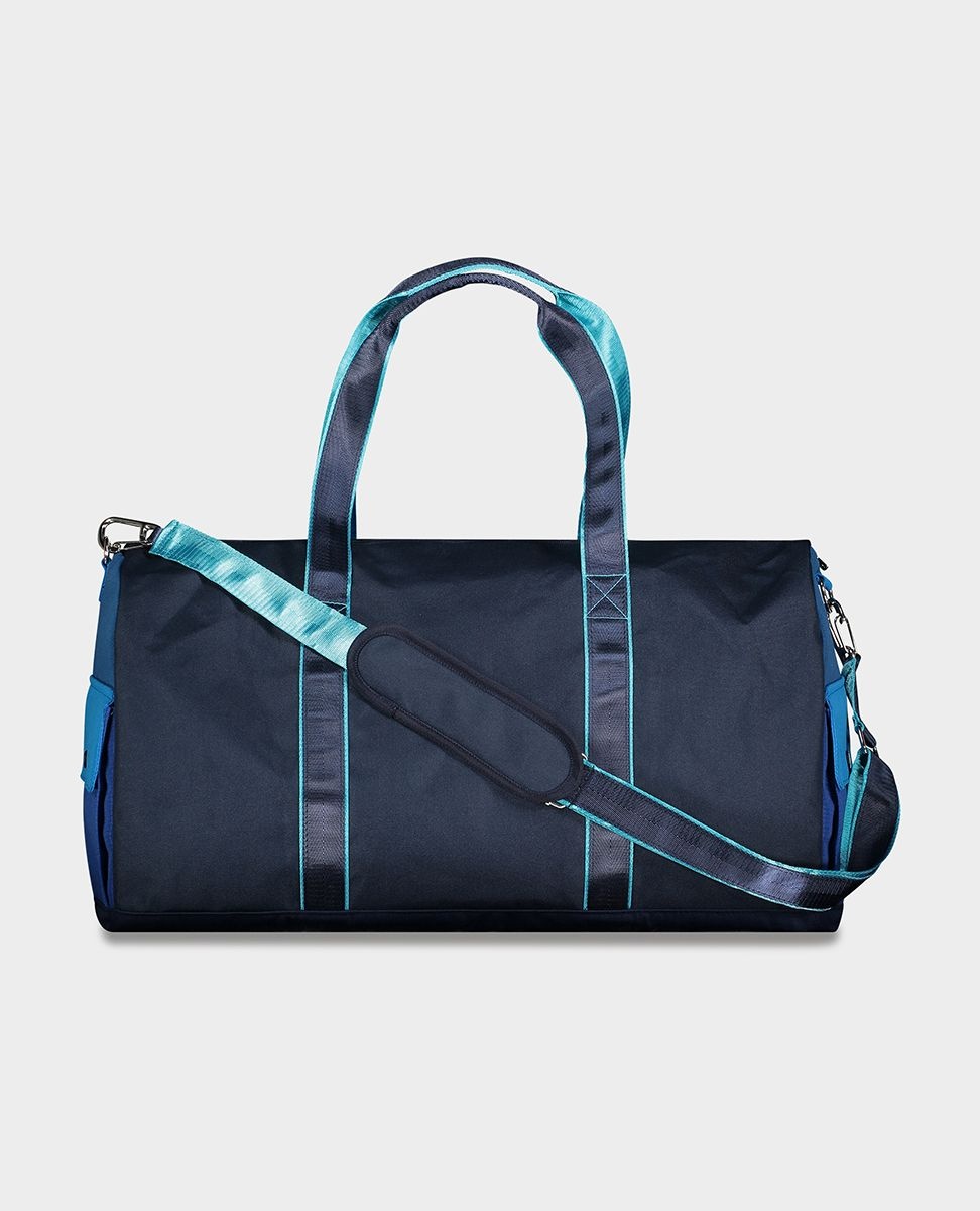Color Block Duffle With Embroidered Logo - 3