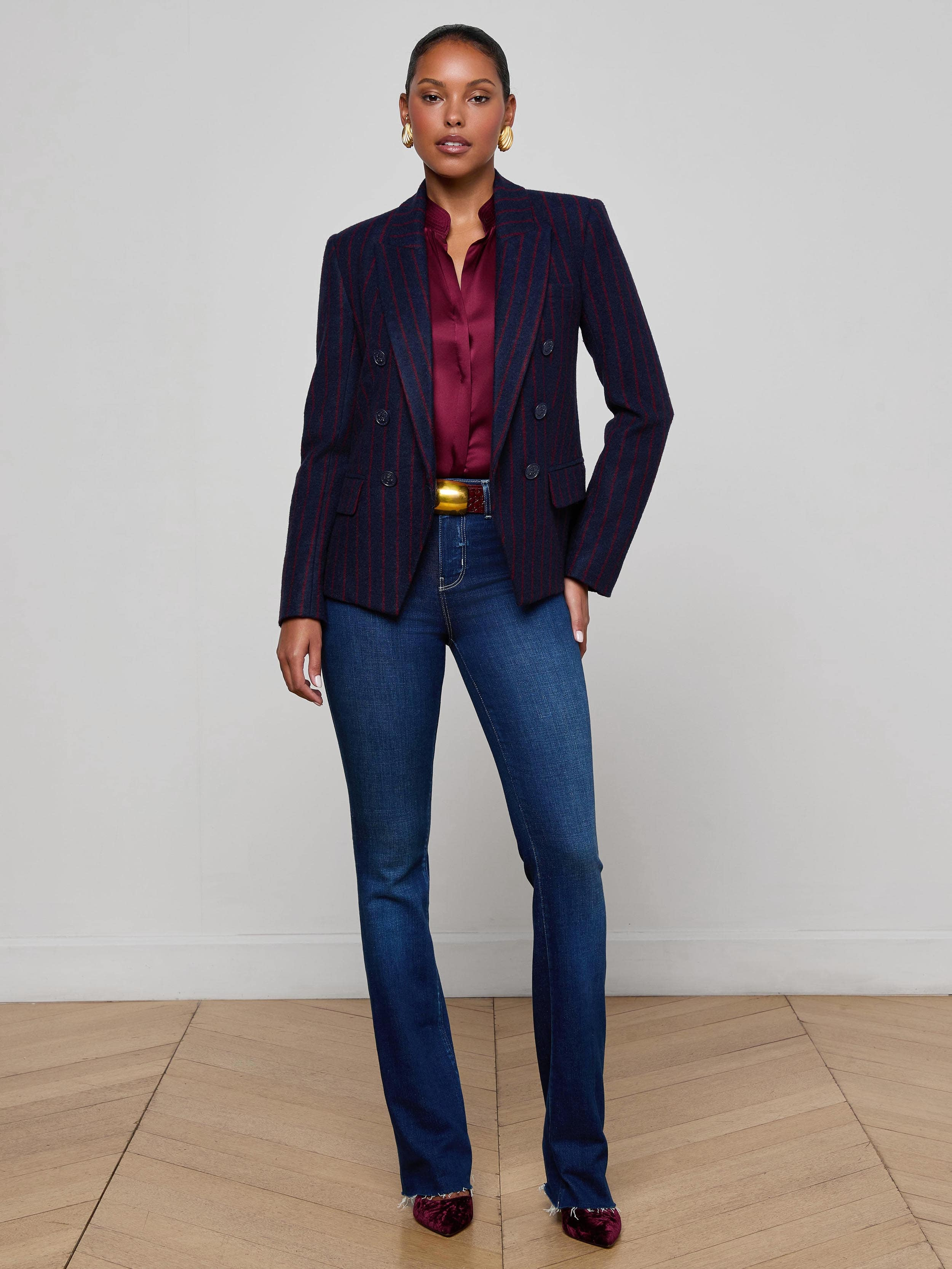Kenzie Pinstriped Blazer - 4