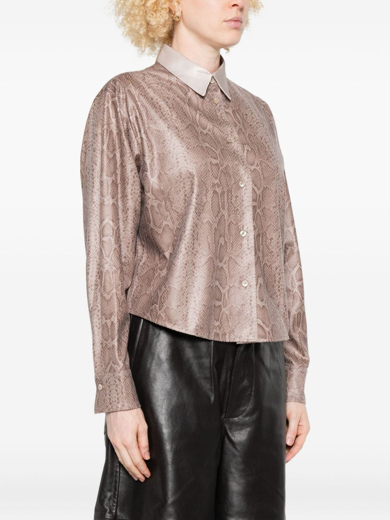 snakeskin-print long-sleeve shirt 3