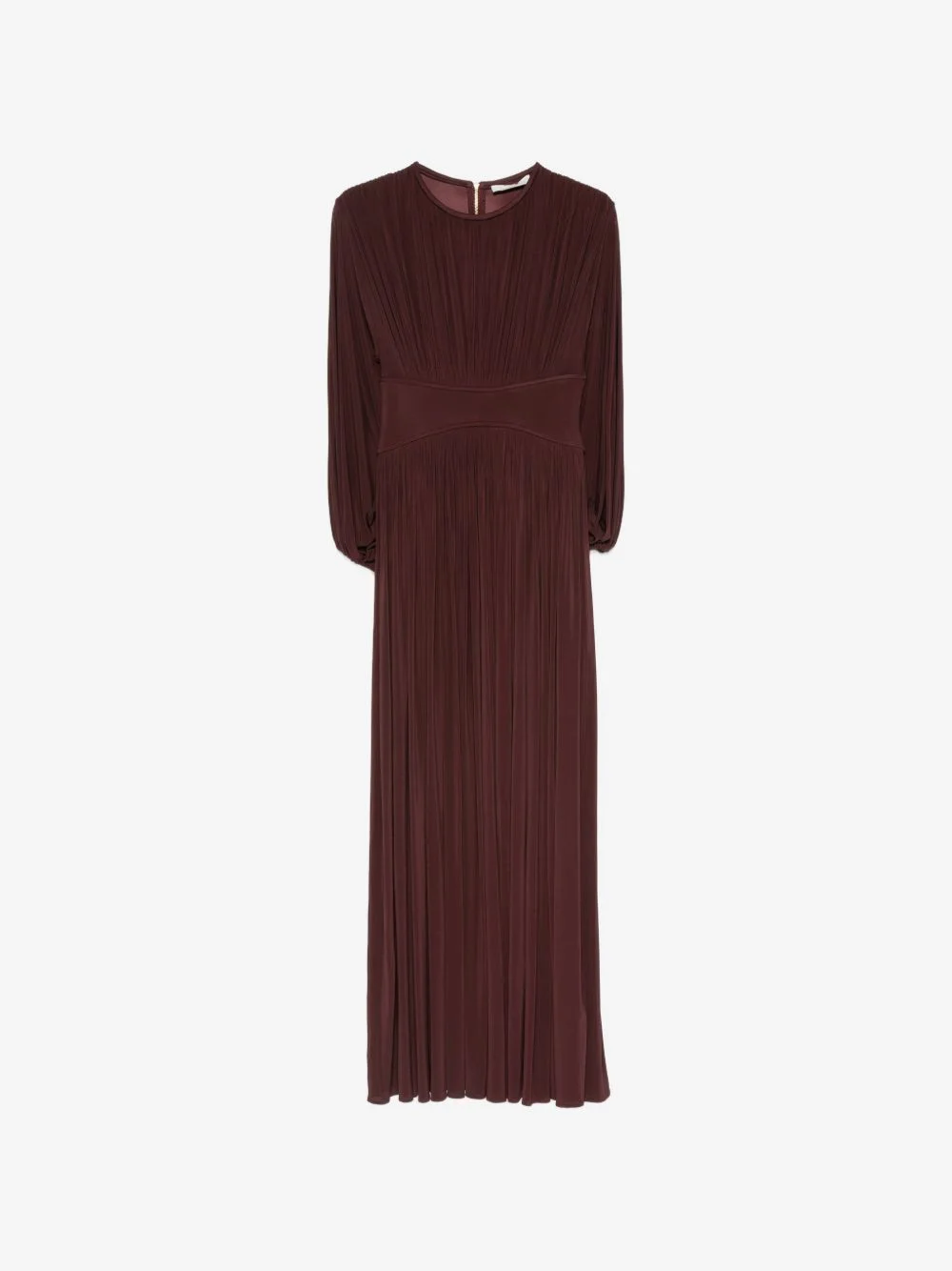 Luna pleated long-sleeve dress - 1