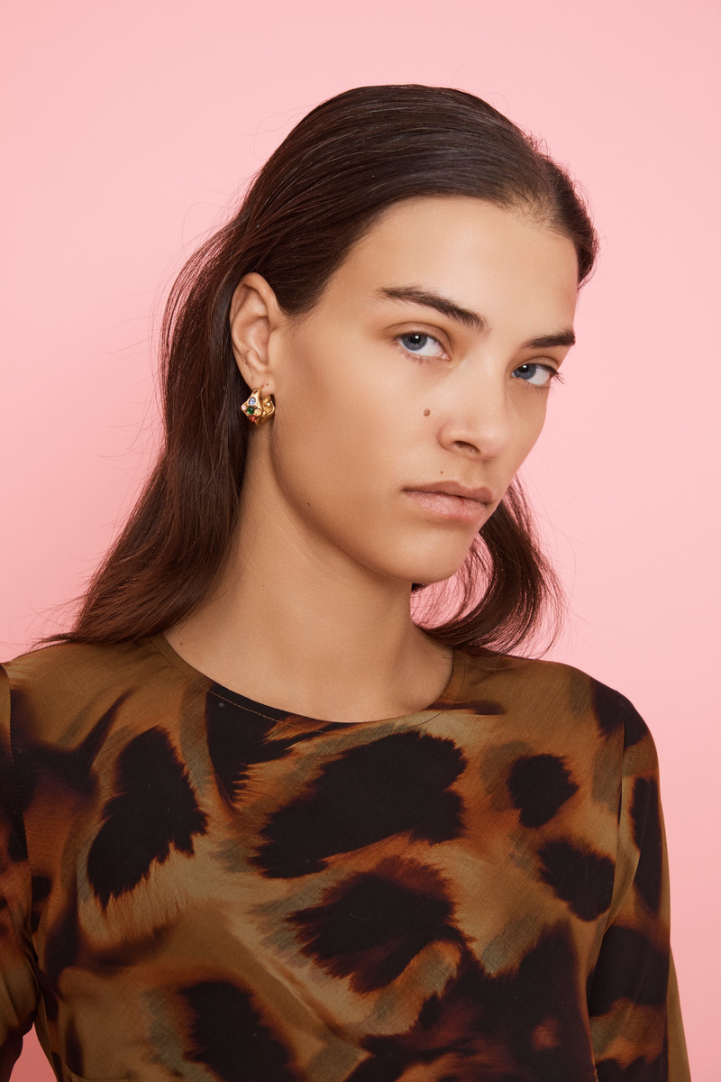 Collina Strada GOLD MULTI BAT EARRINGS outlook