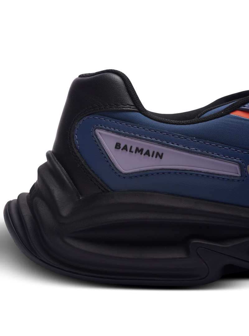 Run-Row leather and nylon trainers 6