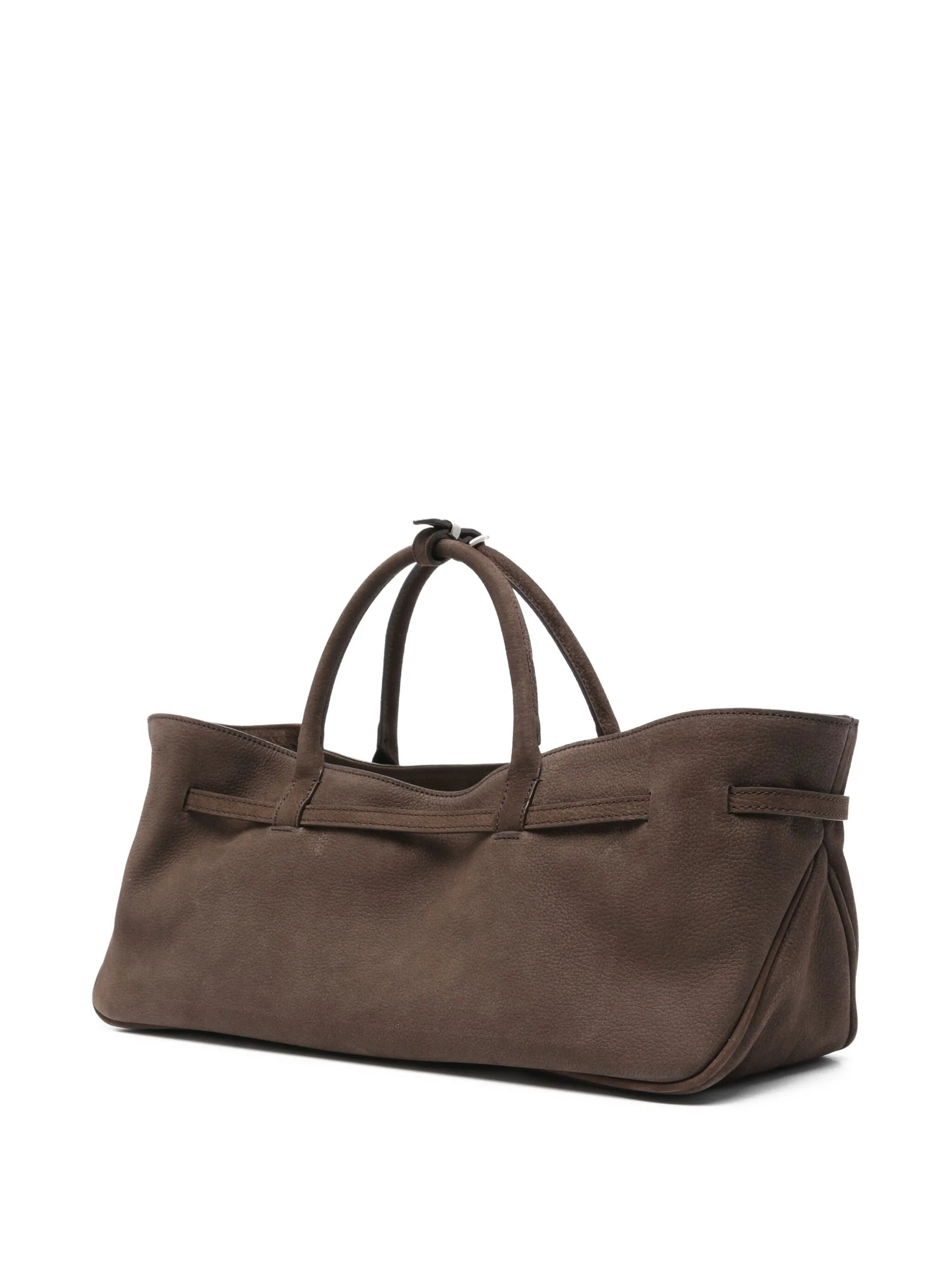 Margesherwood Grandma Used Buckle-fastening Calf-suede Tote Bag - 5