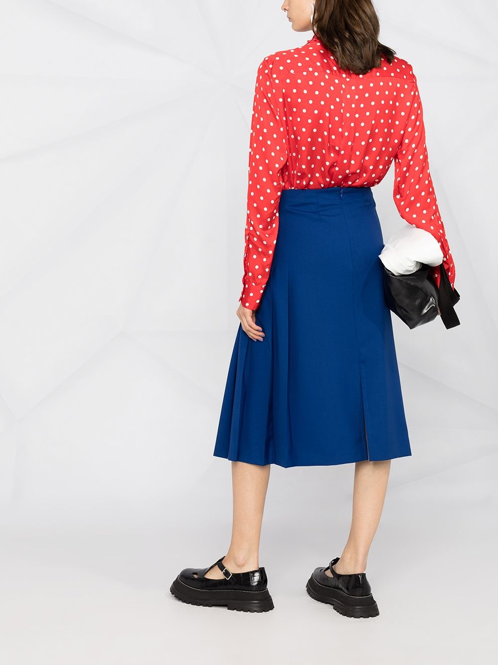 polka dot-print blouse - 4