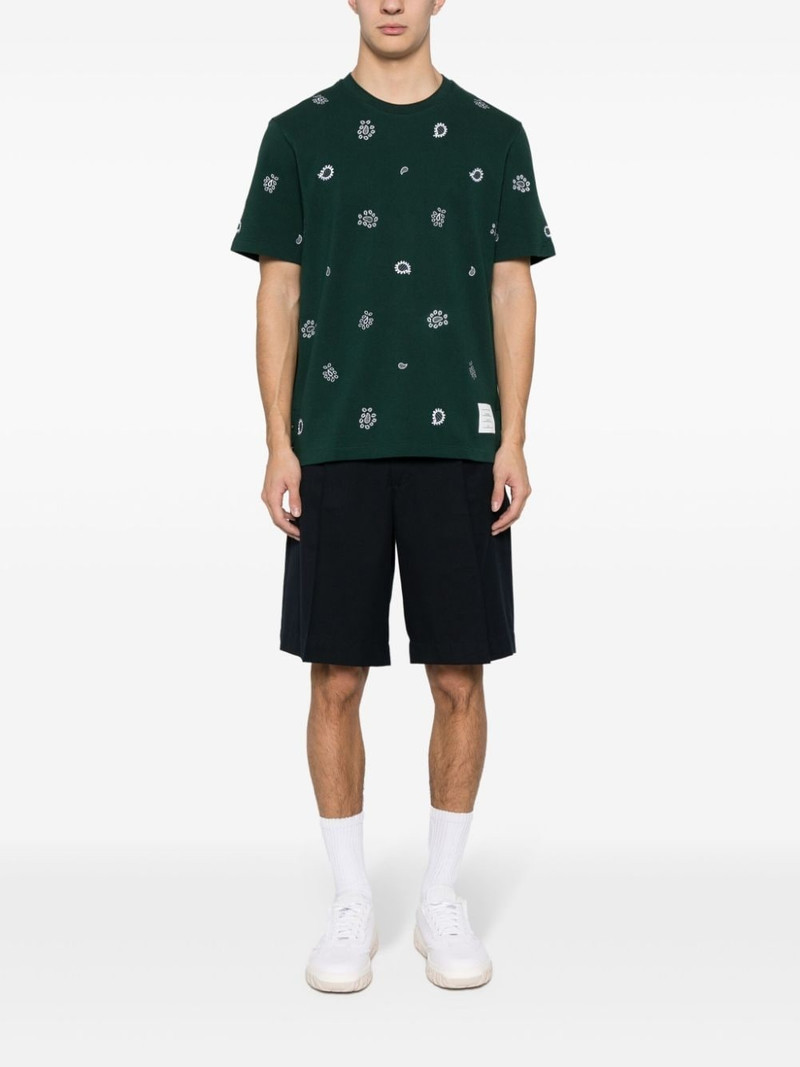 Thom Browne logo-embroidery cotton T-shirt outlook