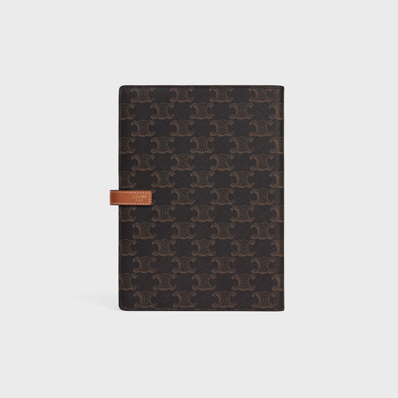 MEDIUM NOTEBOOK COVER IN TRIOMPHE CANVAS AND CALFSKIN 3